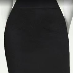 Classic Women’s Back Skirt Pencil Skirt Design Basic Wardrobe Staple Polyester/ Spandex Material Slimming Design Falls Below Knee Roll Over Waist Band To Change Length Size Xl New Never Worn, Only Size Tag Inside Skirt Black Lined Skirt In Elastane, Black High Waist Relaxed Pencil Skirt, Black Elastane Pencil Skirt For Office, Black Elastane Lined Skirt, Black Stretch Elastane Pencil Skirt, Black Elastane Skirt For Office, Elegant Black Elastane Mini Skirt, Black Stretch Skirt For Work, Black Stretch Midi Pencil Skirt