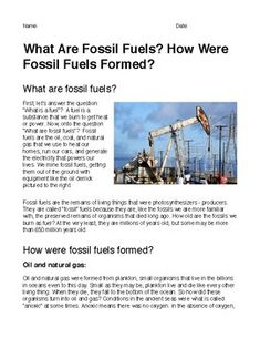 an article about what are fossil fuels?