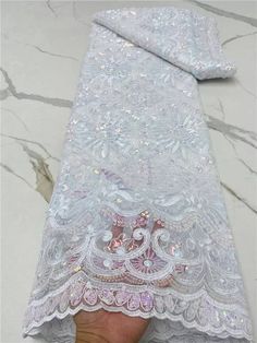 Wedding Dress Material, Dresses For Special Occasions, Beading Netting, Beaded Lace Fabric, Dresses Mother Of The Bride, Nigerian Lace, Womens Wedding Dresses, White French, Nigerian Wedding