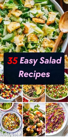 25 easy salad recipes that are perfect for any type of meal or appetizer