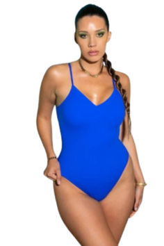 Summer SALE up to 50% + FREE DELIVERY + $10 OFF use CODE get10 at A.A.Y FASHION Blue One-piece Beachwear For Pool, Blue Beachwear One-piece For Swimming, Blue One-piece Beachwear Swimwear, Solid Color Swimsuit, Blue Stretch V-neck Swimwear, Micro-elastic Smoothing Blue Swimwear, Lotus Root, Menswear Accessories, Blue Lotus