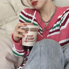 Pink Stripe Cardigan This Pink Stripe Cardigan is perfect for any cute and charming outfit. The soft pink stripes add a touch of sweetness to your wardrobe. Stay cozy and stylish at the same time with this kawaii cardigan. Free Size:Bust: 86cm/ 33.9 in, Length: 56cm/ 22.0 in, Sleeves: 60cm/ 23.6 inMaterial: Polyester Korean Fashion Aesthetic, Goth Hippie, Kawaii Swimsuit, Kawaii Dress, Ribbed Cardigan, Cardigan Top, Striped Cardigan, Y2k Streetwear, Girls Sweaters