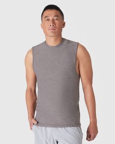 Now you’re just showing off. Release the cannons in this ultra-comfortable muscle tee that’s made for heavy lifting or just walking around looking like a snack. Unlike some sleeveless tees, we considered fit and fabrication to guarantee it stays in sync with your movements. Moisture wicking and anti-odor technology keeps you looking and smelling fresh.
Features:
96% polyester/4% spandex.
Moisture wicking, quick-dry fabric.
Anti-odor technology.
Antimicrobial material that holds up for over 20 washes.
UPF 30+ protection built in.
Fit: 
Relaxed fit through the torso
It’s our lightweight Active Crew - just sleeveless! Looking Like A Snack, In Sync, Boys Bottoms, Heavy Lifting, Sleeveless Tee, Muscle Tee, Active Wear Leggings, Sweater Set, Muscle Tees