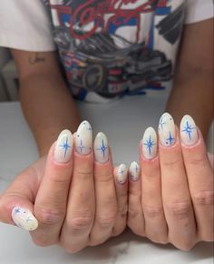 Nashville Nails Ideas, Summer 2023 Nail Trends, Blue And White Nails, Im Obsessed, Summer Toe Nails, Summery Nails, Toe Nail Designs, Dream Nails