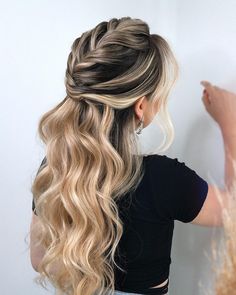 Bridesmaid Hair, Pose Reference, Prom, Long Hair Styles, Hair Styles, Hair, On Instagram, Beauty