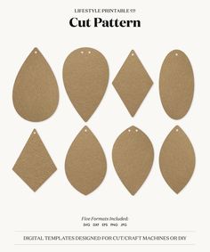 the cut pattern for leather tears