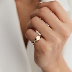 14K Real Gold Vintage Letter Mini Signet Ring Fine Jewelry Gift For Women Wedding Chic Dainty Modern Round Ring Elegant Minimalist Striking 【Materials & Specifications:】 -Band Gold Color Options Rose Gold, Yellow Gold, White Gold Band Ring Length Width:6.00mm (0.23in) 1 letter can be engraved on the ring Letter Signet Ring : This Personalized Necklace is the most fashion trend now. You could customized the most favorite person's name to express your love! Cute Simple Everyday Rings - perfect for Vintage Rings For Women, Trendy Rings For Women, Mini Signet Ring, Dainty Signet Ring, Women Signet Ring, White Dainty Tarnish Resistant Ring, Dainty White Tarnish Resistant Ring, White Dainty Tarnish-resistant Ring, Gold Signet Ring Woman