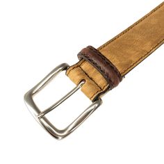 The Travis in our distinctive hand-finished Italian washed calfskin leather is sure to turn heads. Wear it with your favorite jeans or khakis to add a unique touch to your casual look, or wear it with a dressier outfit to update your classic style. This belt is lined with full grain leather for the best quality and longevity. Genuine Hand-Finished Italian Washed Calfskin Leather Genuine cowhide leather lining Solid brass buckle with nickel finish 1 1/2" wide Made in the USA Sizing Recommendation Brass Buckle, Dressy Outfits, T B, Nickel Finish, Favorite Jeans, Full Grain Leather, Cowhide Leather, Leather Belt, Casual Look