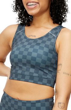 For workouts and runarounds, this comfy sports bra is designed with a HeiQ antibacterial, anti-odor fabric finish. Lined 78% polyester, 22% spandex Machine wash, line dry Imported Full Spectrum, Sports Bra, Size 4, Nordstrom, Spandex, Bra, Sports, Fabric