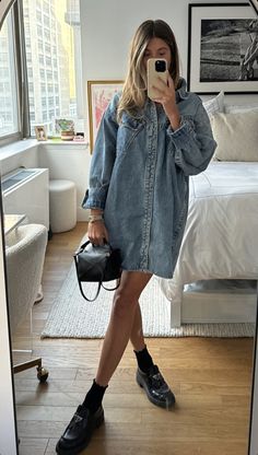 Fall 24, Outfit Inspo Fall, Looks Style, Fall Style, Fall Winter Outfits, Outfits Casuales, Fall 2024, Denim Shirt