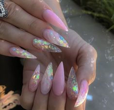 Nail Designs Stiletto, Hippie Nails, Gel Nails Diy, Nail Art Designs Diy, Dope Nail Designs, Glam Nails