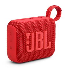 the jbl portable bluetooth speaker is red