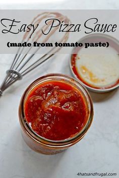 easy pizza sauce made from tomato paste