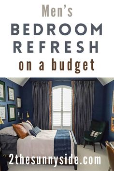 men's bedroom refresh on a budget