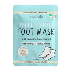 Que Bella Intensive Foot Mask - 1 Pair : Target Feet Masks, Hand Masks, Feet Mask, Clear Skin Care Routine, Apple Extract, Leg Care, Dry Cracked Heels, Dream Christmas, Sock Style