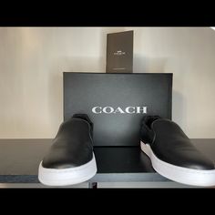 Preowned Coach Slip On Sneakers, Coach Shoes Women, Coach Shoes, Shoes Women, Womens Shoes Sneakers, Slip On Sneaker, Shoes Sneakers, Slip On, Size 6