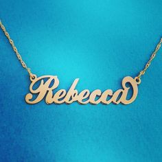 ----------Necklace Details----------➡ All Solid 14k Yellow Gold nameplate and chain. ➡ Order any name with one capital letter, up to 8 letters.➡ .4 mm nameplate thickness (you can choose to upgrade to .8 mm nameplate thickness) , 1.0 gram box chain➡ Choose your chain length above, please send me the name in the Personalization box provided ➡ Any one name with one capital letter. Max 6 letters for the thinner gage, 9 for the higher quality. ➡ 5-7 business days for me to custom make your solid 14k Classic Personalized Name Necklace, Classic Engraved Nameplate Necklace, Classic Nameplate Necklace, Classic Formal Name Necklace With Custom Name, Classic Custom Nameplate Necklace, Classic Formal Custom Name Necklace, Classic Personalized Name Necklace For Formal Occasions, 14k Gold Nameplate Necklace With Initials, Classic Nameplate Necklace With Initials