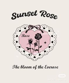 the cover for sunset rose's album, the bloom of the everlase