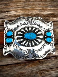 Native American Made- .925 silver and genuine turquoise concho belt. Southwestern Silver Concho Belt, Silver Southwestern Concho Belt, Vintage Turquoise Belt With Concho, Turquoise Bohemian Belt With Concho, Southwestern Concho Belt Buckles For Ranch, Traditional Silver Concho Belt, Southwestern Turquoise Concho Belt Buckles, Western Turquoise Belt With Concho, Turquoise Western Belt With Concho