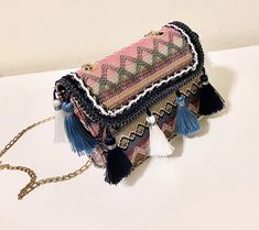 Bohemian Clutch Bag With Tassels, Bohemian Tassel Clutch Bag, Bohemian Tassel Clutch Shoulder Bag, Bohemian Clutch Shoulder Bag With Tassels, Chic Tassel Clutch Shoulder Bag, Chic Clutch Shoulder Bag With Tassels, Vacation Tassel Clutch Bags, Bohemian Rectangular Clutch With Tassels, Bohemian Fringe Rectangular Clutch