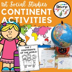 an image of children's books about the world and their activities to teach them