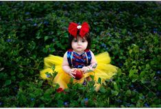 Snow White tutu Romper – AlessandrasLittleBow Baby Snow White Costume, Halloween Baby Pictures, Snow White Tutu, Baby Snow White, Baby Snow, Snow White Costume, White Costume, White Tutu, Princess Inspired