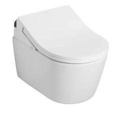 The TOTO CWT4474047CMFG#MS is a complete wall-hung toilet with a WASHLET and an in-wall tank system. It comes with an RP bowl that features CeFiONtect, a smooth glazed that prevents debris and waste particles from sticking on the bowl's surface which makes cleaning and maintenance a breeze. This two-piece toilet has a skirted design that adds an extra level of sophistication while the universal height provides added comfort and convenience to the user.This toilet also features the Dynamax Tornado Flush system, a powerful tornado-like motion that sends 100% of the water through the rim; it helps clean the bowl's surface and flushes away wastes efficiently by using less water. It comes with a DuoFit in-wall tank that is designed with a high-efficiency dual flushing system that lets you choos Bidet Toilet, Wall Hung Toilet, Bidet Toilet Seat, Wall Mounted Toilet, Heated Seat, Stud Walls, Wall Systems, Toilet Bowl, Bathroom Toilets