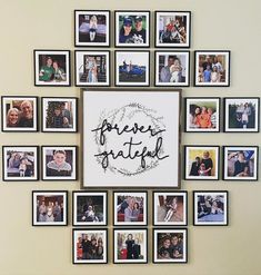 a group of people are gathered together in a circle with the words free grateful written on it