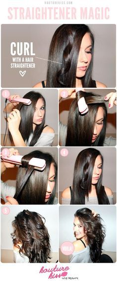 DIY hairstyle,you must need ♥GHD Straightener♥. Only $88,don't miss it!! | best stuff Curls With Straightener, Curl Your Hair, Bohol, Sleeve Tattoo, Dream Hair, Flat Iron