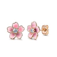 PRICES MAY VARY. Pink Flower Earrings for Women, 925 Sterling Silver Stud Earrings, Plumeria Earrings for Women, Cherry Blossom Stud Earrings for Women Cute Earring Studs, Cheap Pink Flower Earrings, Cute Pink Flower Earrings, Pink Flower Earrings For Pierced Ears, Kawaii Pink Earrings, Dainty Pink Flower-shaped Earrings, Pink Flower Earrings, Needle Earrings, Cute Stud Earrings