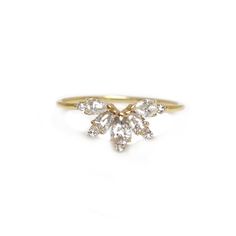 This striking gold diamond butterfly ring is a must have for any diamond lover. This butterfly ring with diamonds pairs perfectly with so many of our other diamond pieces, but can easily be worn on its own. Its arc is a perfect fit for any of our Point Rings. We love it paired with the 14kt Gold Pearl Point Ring. *This yellow gold butterfly ring stacks well with next to a 1 up to 1.5 carat solitaire diamond! (in the image, it is stacked with a 1.5 carat diamond solitaire ring) Custom 1/2 and 1/4 Simplistic Engagement Rings, Diamond Butterfly Ring, Simplistic Jewelry, Engagement Rings Gold, Gold Butterfly Ring, Ring Stacks, Diamond Butterfly, Solid Gold Earrings, Rings Gold