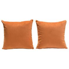 LOOMLAN Set of 2 16 Square Accent Pillows in Rust Orange Velvet_Home Accents_Diamond Sofa Sofa Texture, Unique Wood Furniture, Rustic Modern Farmhouse, Velvet Set, Velvet Accents, Orange Velvet, Accent Throw Pillows, Velvet Throw, Rust Orange