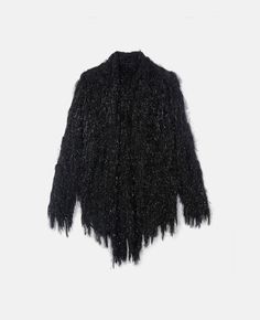 Black Long Sleeve Outerwear With Tassels, Black Fringe Outerwear, Black Fringe Long Sleeve Outerwear, Tassel Shirt, Black Cotton T-shirt With Glitter Print, Stella Kids, Black Long-sleeved Outerwear With Tassels, Gift Guide Women, Boy Outerwear