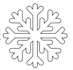 a snowflake that has been cut out to look like it is in the middle of