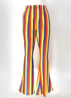 Primary Color Flare Bottoms - In Control Clothing Clown Diy, Weirdcore Clothes, Clowncore Outfit, Weirdcore Outfits, Clown Pants, Clown Costumes, Flare Bottoms, Clown Clothes, Oc Board