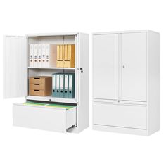 PRICES MAY VARY. 【MULTIFUNCTIONAL FILE CABINET】This metal cabinet combines the functions of filing cabinet and storage cabinet. Equipped with a drawer for letter/legal/A4 size documents. Above the filing cabinet, there is a storage cabinet with a adjustable shelf, The layered and combination design allows it to be used as a lockable office cabinet. 【SAFETY DOOR LOCK SYSTEM】STANI metal cabinets and lateral file cabinet is equipment a separate built-in metal lock and each metal lock comes with two Office Supply Storage Michaels Stores, Filing Cabinet Garage Storage, Organize Office Supply Cabinet, Metal Filing Cabinet Overstock, Lightweight 2 Drawer File Cabinet On Wheels, Door Lock System, Metal Storage Cabinets, Lateral File, Stem Classroom