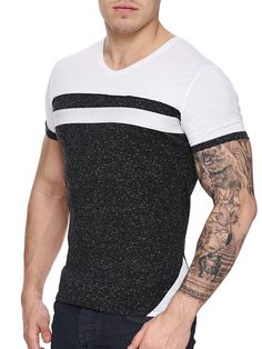 K&D Men Cross Band V-Neck T-shirt - Black Sporty Fitted V-neck T-shirt, Fitted V-neck Graphic Tee, Fitted V-neck Graphic Tee T-shirt, Best Mens T Shirts, Mens Polo T Shirts, Mens Athletic Wear, Vans Converse, Polo T Shirt, Fitted Tee