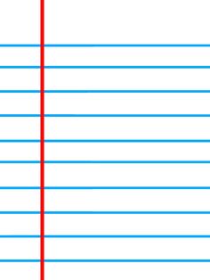 two lines that are parallel to each other in red and blue, with one line at the end