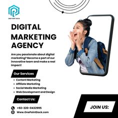 an advertisement for digital marketing agency