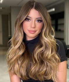 Long Hair Highlights, Brown Hair Looks, Color Highlights, Long Hair Pictures, Hair Color Shades, Hair Color Highlights, Hair Color Balayage, Long Hairstyles