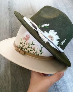 This Fedoras item by LilliJaneStitches has 80 favorites from Etsy shoppers. Ships from Bloomfield, IN. Listed on Jun 18, 2024 Embroidered Hats Ideas, Wide Brim Felt Hat, Statement Hat, Hat Fedora, Felt Cowboy Hats, Fedora Hat Women, Fall Hats