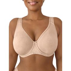 The Fruit of the Loom Womens Plus Size Beyond Soft Cotton Unlined Underwire Bra is the best unlined bra for everyday wear. Show off your natural shape with molded full coverage cups and underwire support. This soft cotton bra features wide, pinch-free straps for a comfortable and flexible fit. Design provides side and back smoothing under every outfit. Best Bras For Senior Women, Best Bras For Large Bust, Best Plus Size Bras, Daily Vocabulary, Baked Donut, High Support Bra, Women Bras, Most Comfortable Bra, Cotton Bra