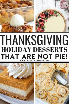 thanksgiving desserts that are not pie