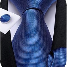 New Product Never Been Used/Worn New!! - Brand New Tie Size:59 Inches X 3.15 Inches Pocket Square Size: 9 Inches X 9 Inches Cufflink Diameter:0.55 Inches Best Tie Size For Men Pocket Square Size, Tie For Men, Scarf Casual, Mens Scarves, Pocket Square, Silk Ties, Dusty Blue, Necktie, Blue Man