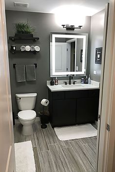 the bathroom is clean and ready for us to use in its new owner's home