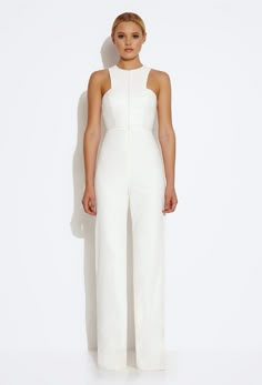 Crane Front Zip Jumpsuit - Cream £135