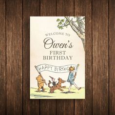 a birthday card with the words, welcome to queen's first birthday