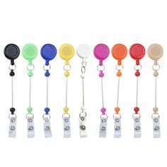 BLESIYA 9 Pieces Nursing Holders Retractable Nurse Gifts Portable DIY for Teachers.Retractable holders, length 18.5cm/7.28inch, diameter 3.2cm/1.26inch. Portable and lightweight size, easy to wear and carry.Creative beaded holder clips, allow you to DIY beading, keychain, etc., creating your unique holder and adding more fun.The holder reels are nice and practical nurses week gifts for nurses, adding a touch of elegance to your everyday wear.The ID name holders with a clip on the back, can easil Nurse Gifts Diy, Beading Keychain, Nurses Gifts Diy, Diy Nursing, Chalkboard Tags, Label Maker Machine, Thank You Nurses, Nurse Appreciation Week, Gifts For Nurses