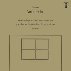 an image of a book cover with the title'muros antepecho '