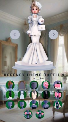 an animated image of a woman in a wedding dress on top of a table with other items